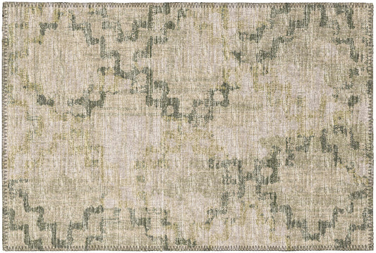 Indoor/Outdoor Sedona SN15 Moss Washable 1'8" x 2'6" Rug