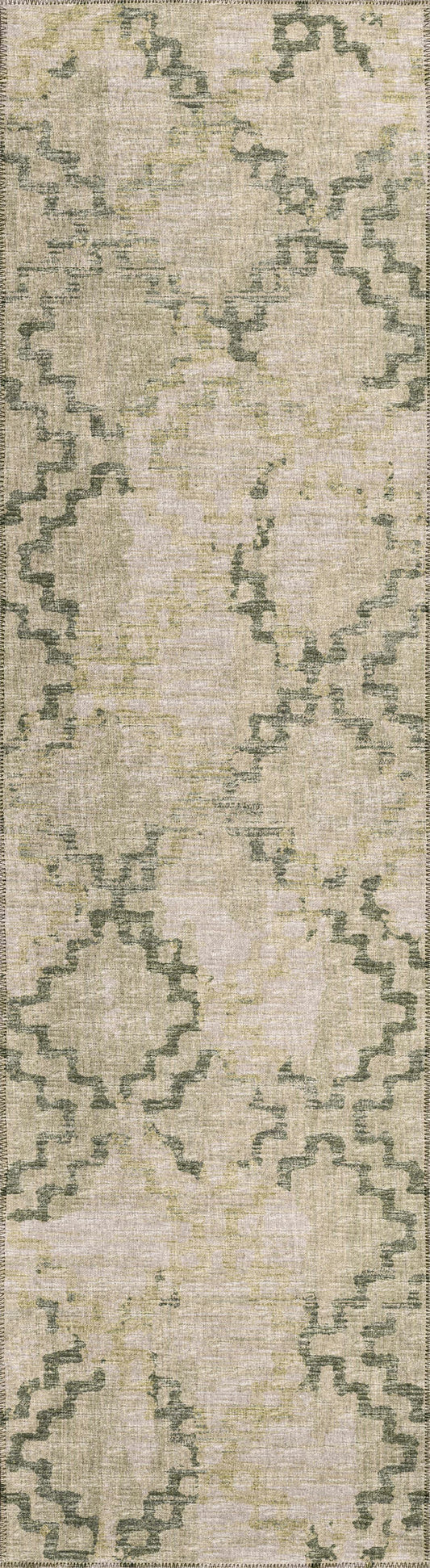 Indoor/Outdoor Sedona SN15 Moss Washable 2'3" x 12' Runner Rug