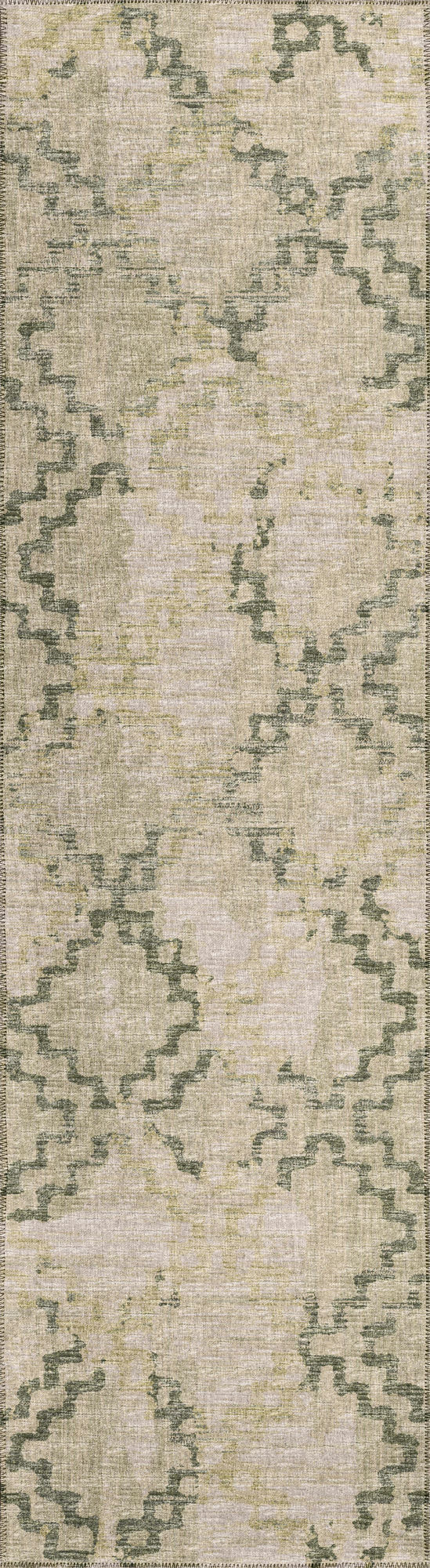 Indoor/Outdoor Sedona SN15 Moss Washable 2'3" x 7'6" Runner Rug