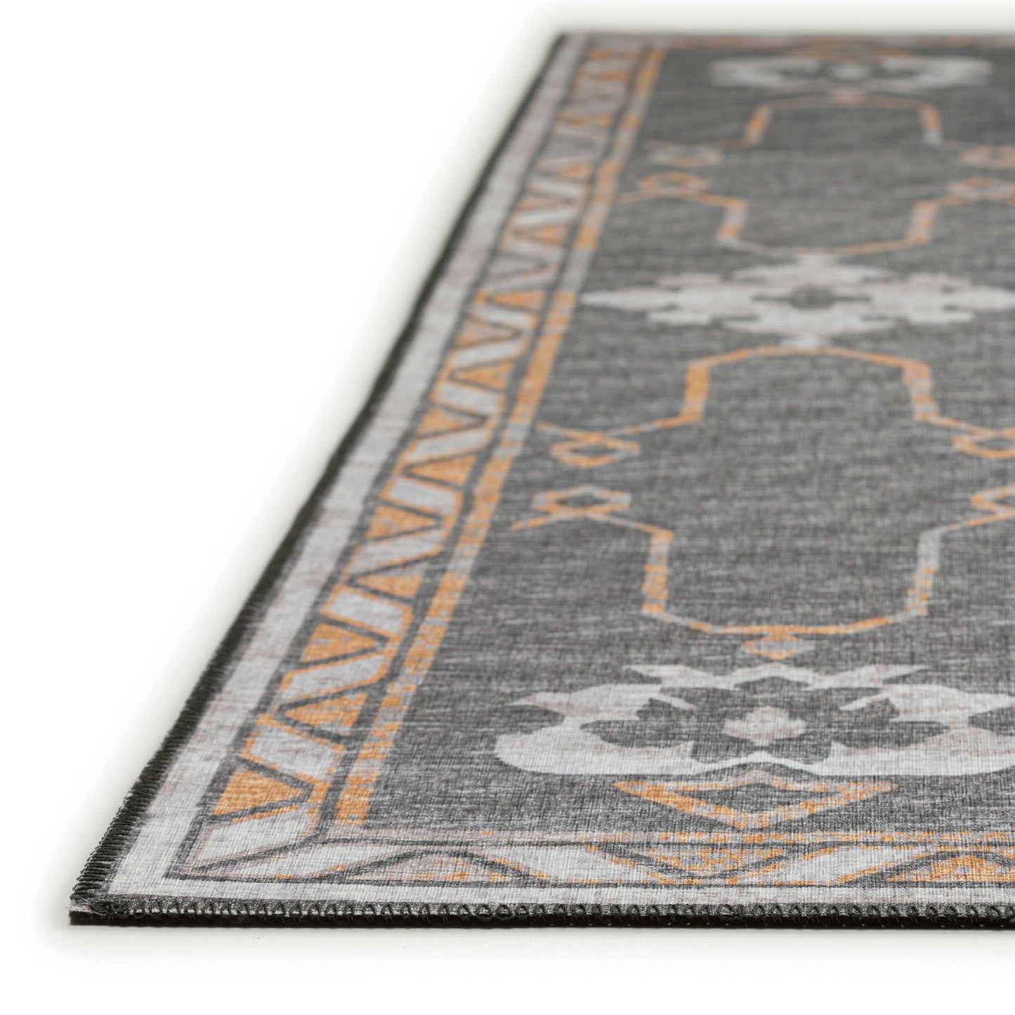 Indoor/Outdoor Sedona SN16 Charcoal Washable 2'3" x 7'6" Runner Rug