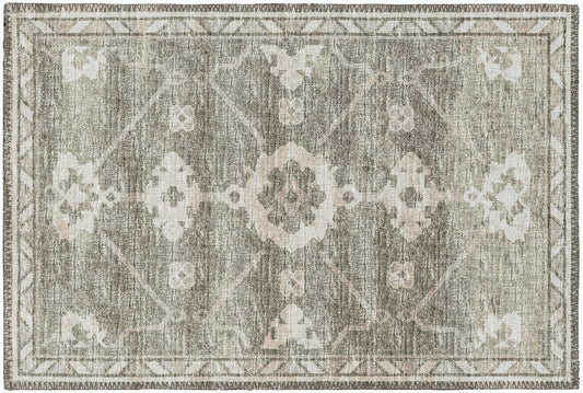 Indoor/Outdoor Sedona SN16 Khaki Washable 1'8" x 2'6" Rug