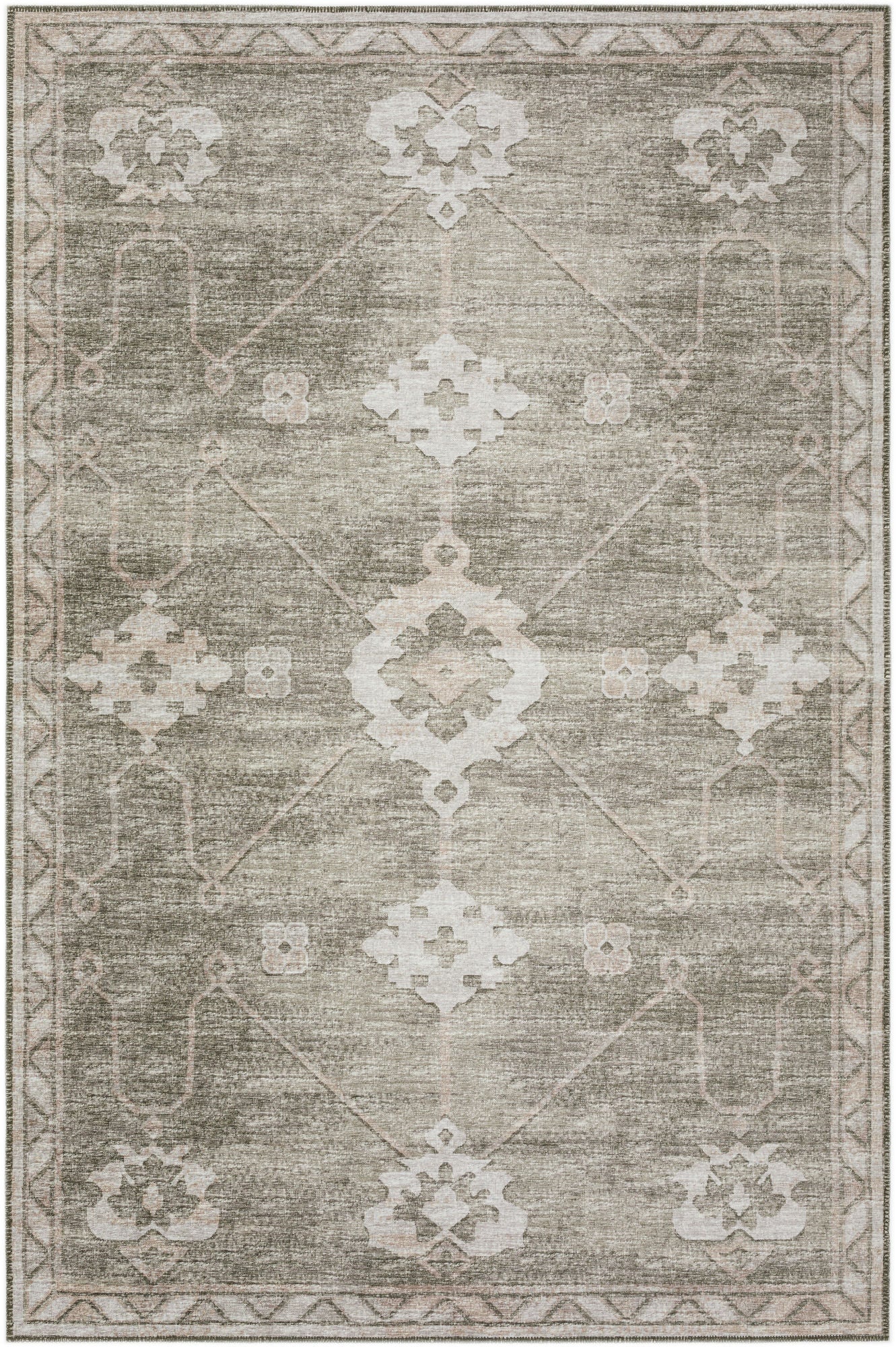 Indoor/Outdoor Sedona SN16 Khaki Washable 8' x 10' Rug
