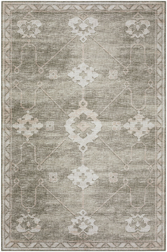 Indoor/Outdoor Sedona SN16 Khaki Washable 9' x 12' Rug