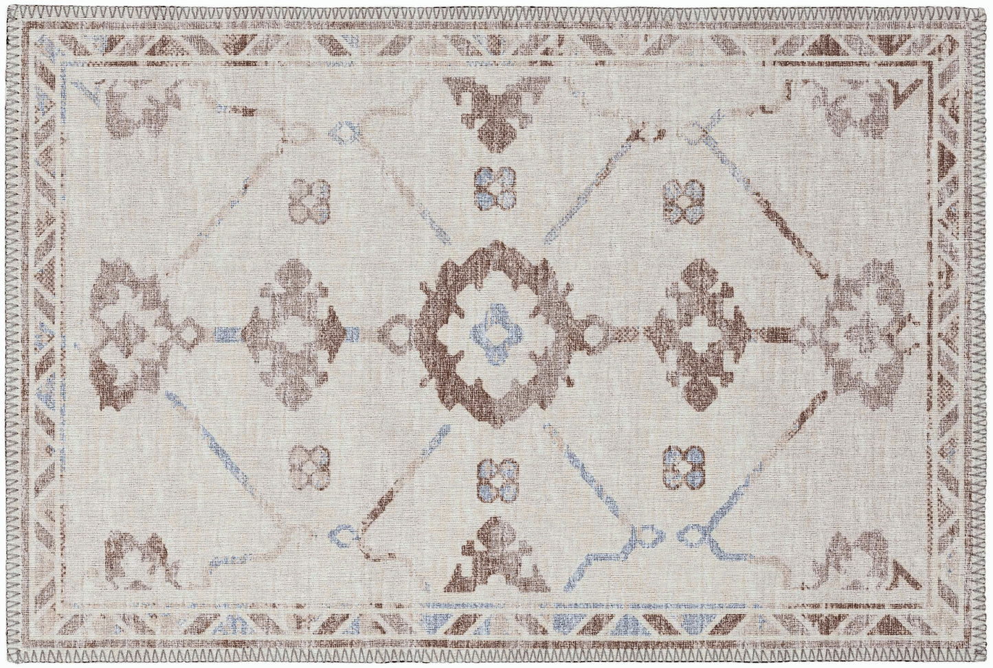 Indoor/Outdoor Sedona SN16 Parchment Washable 1'8" x 2'6" Rug