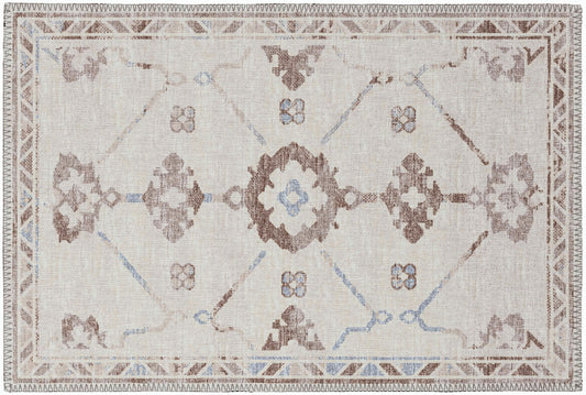 Indoor/Outdoor Sedona SN16 Parchment Washable 1'8" x 2'6" Rug