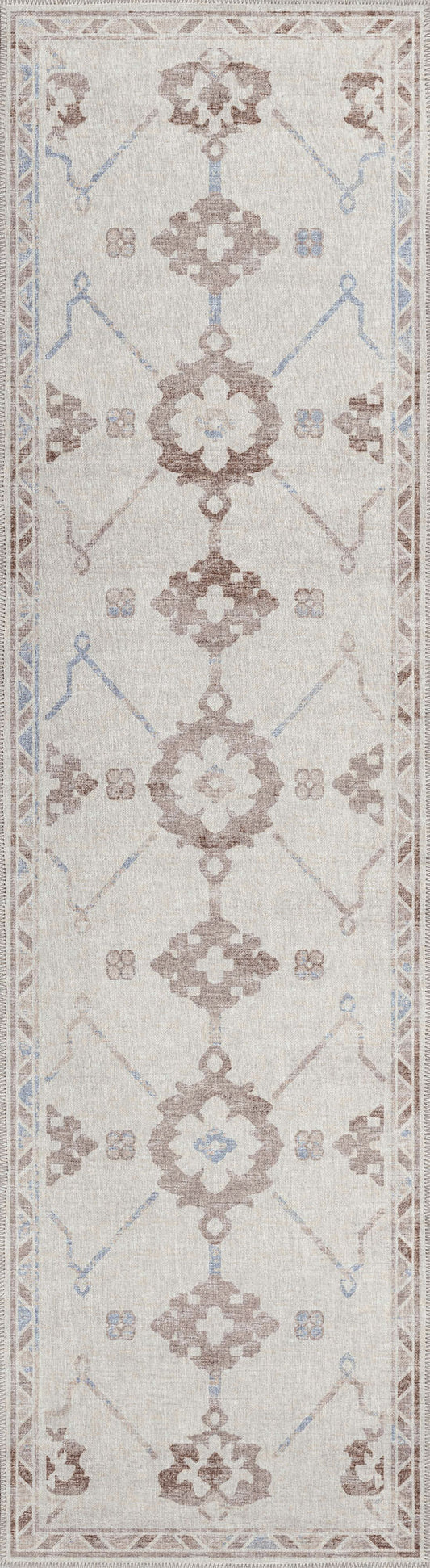 Indoor/Outdoor Sedona SN16 Parchment Washable 2'3" x 7'6" Runner Rug