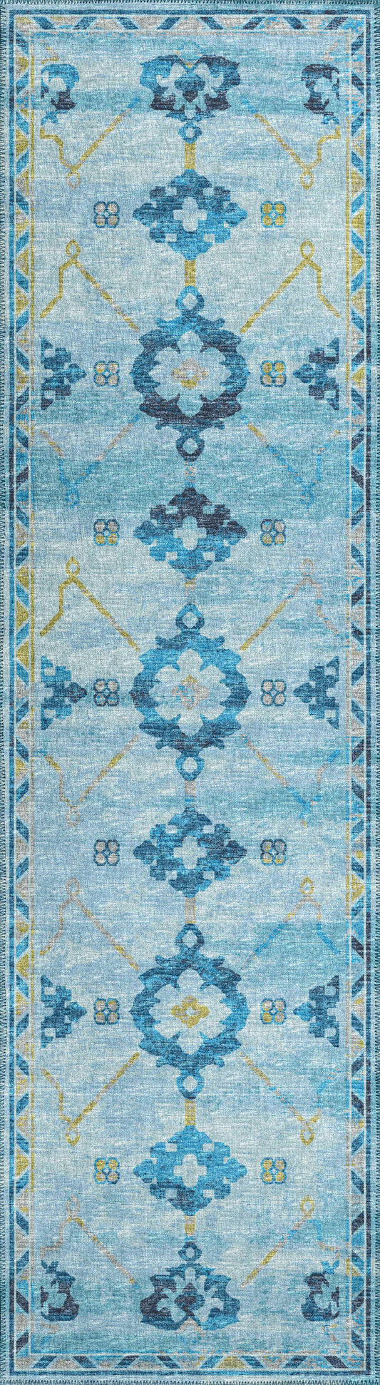 Indoor/Outdoor Sedona SN16 Riverview Washable 2'3" x 10' Runner Rug