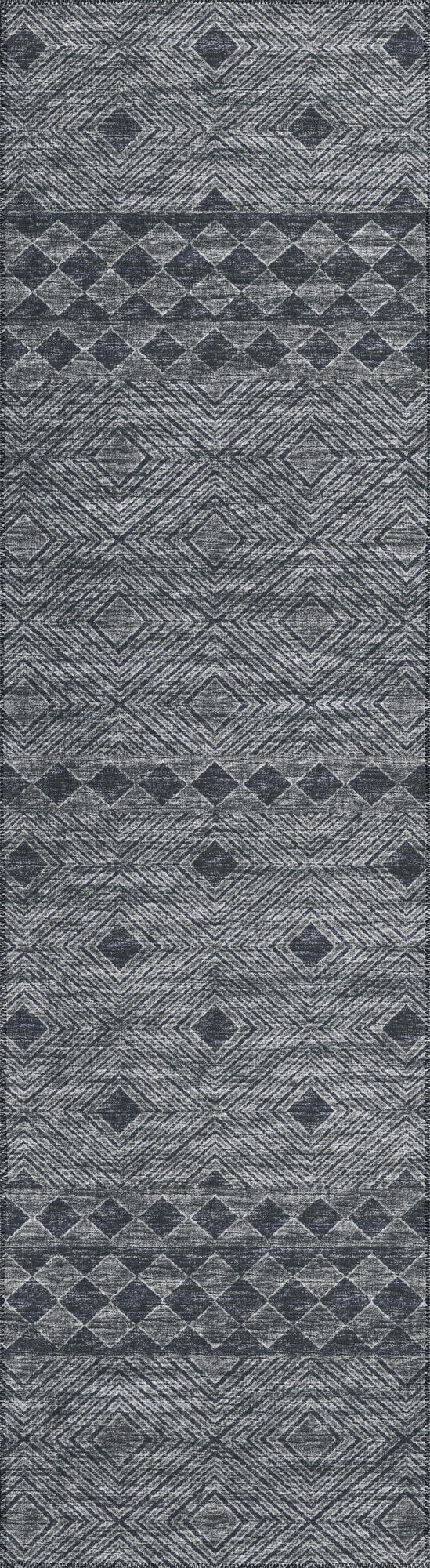 Indoor/Outdoor Sedona SN1 Midnight Washable 2'3" x 7'6" Runner Rug