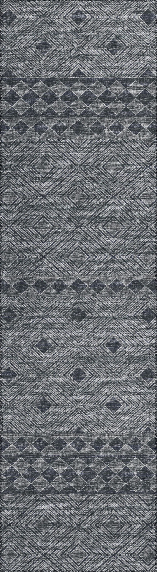 Indoor/Outdoor Sedona SN1 Midnight Washable 2'3" x 7'6" Runner Rug
