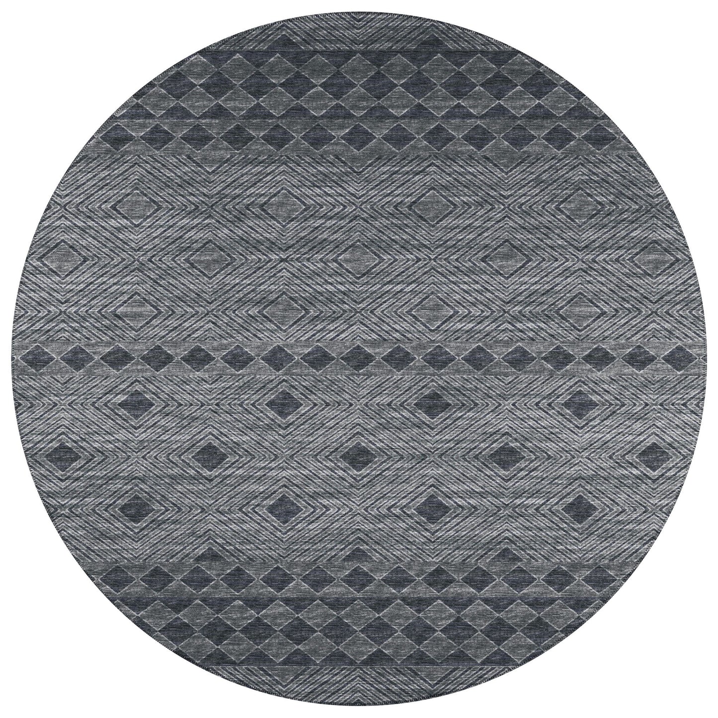 Indoor/Outdoor Sedona SN1 Midnight Washable 6' x 6' Round Rug