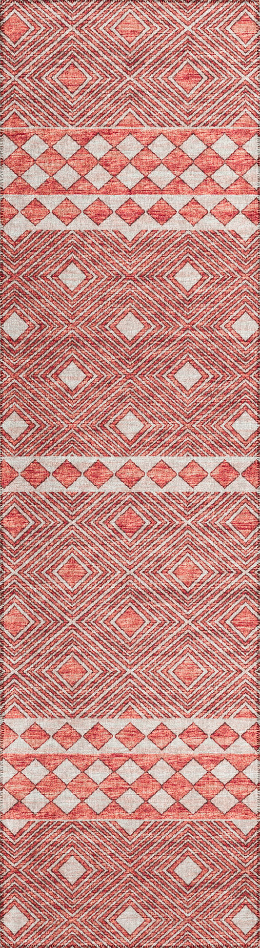 Indoor/Outdoor Sedona SN1 Paprika Washable 2'3" x 10' Runner Rug