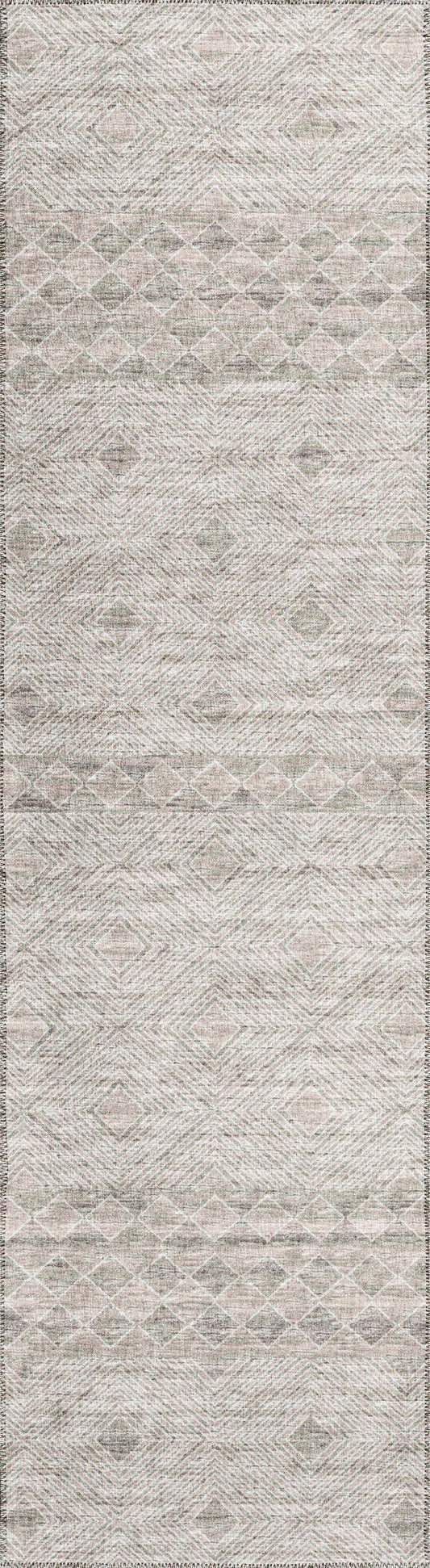 Indoor/Outdoor Sedona SN1 Sage Washable 2'3" x 12' Runner Rug