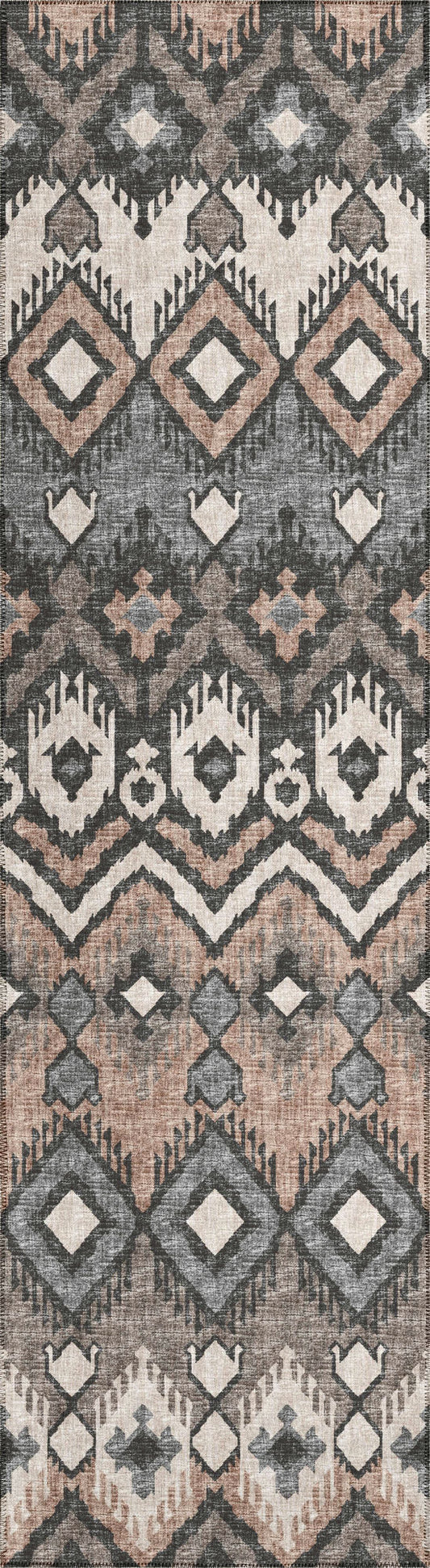 Indoor/Outdoor Sedona SN2 Bison Washable 2'3" x 7'6" Runner Rug