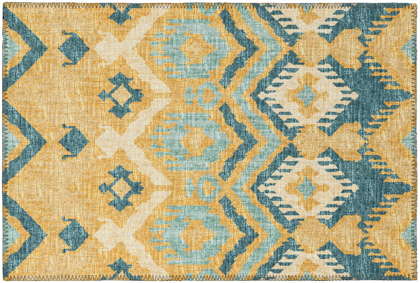 Indoor/Outdoor Sedona SN2 Marigold Washable 1'8" x 2'6" Rug