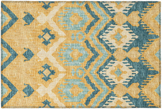 Indoor/Outdoor Sedona SN2 Marigold Washable 1'8" x 2'6" Rug