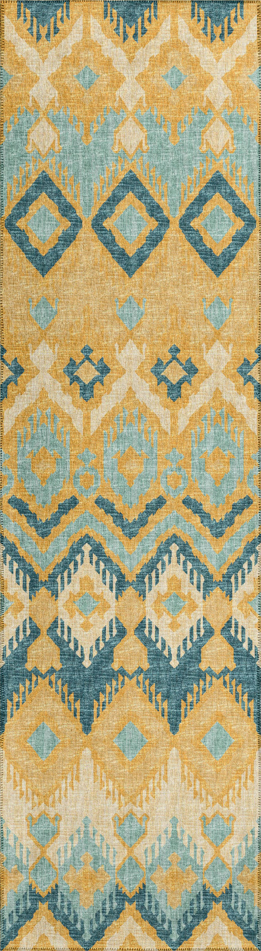 Indoor/Outdoor Sedona SN2 Marigold Washable 2'3" x 12' Runner Rug