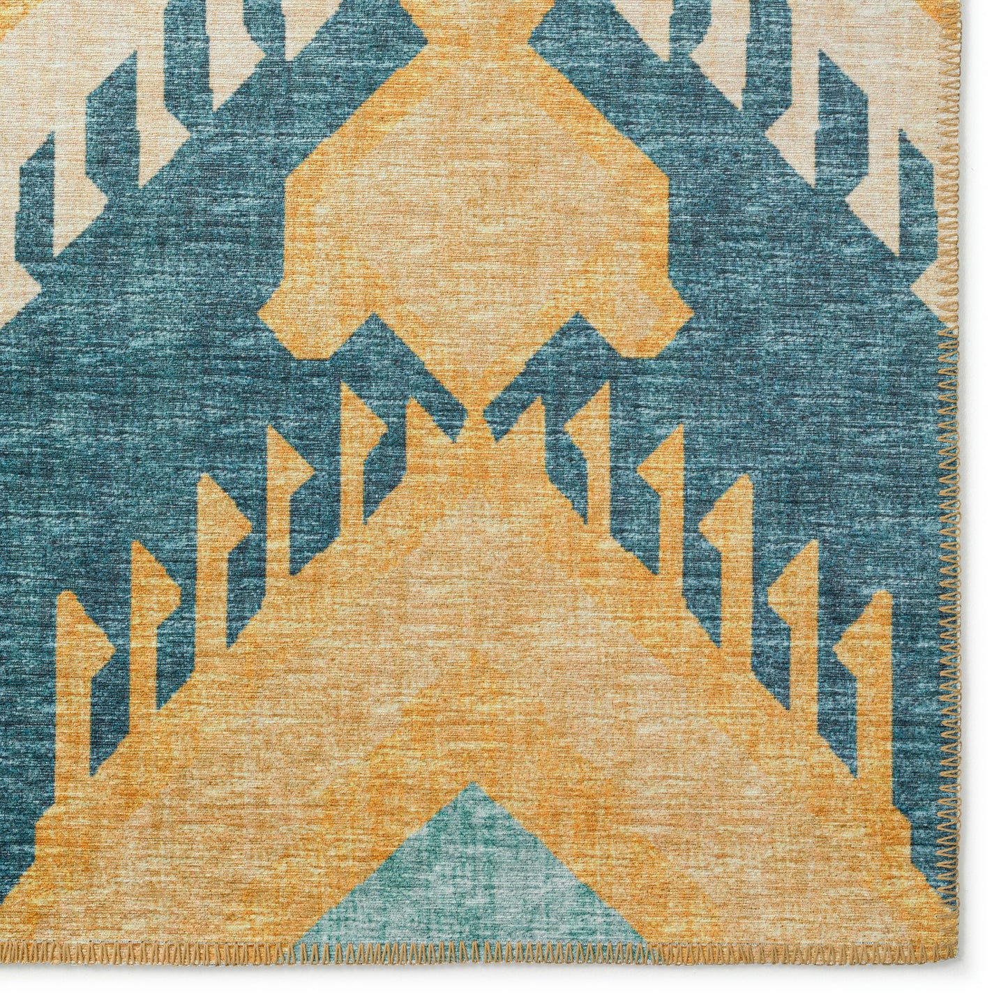 Indoor/Outdoor Sedona SN2 Marigold Washable 9' x 12' Rug