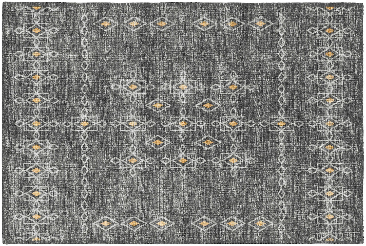 Indoor/Outdoor Sedona SN3 Charcoal Washable 1'8" x 2'6" Rug