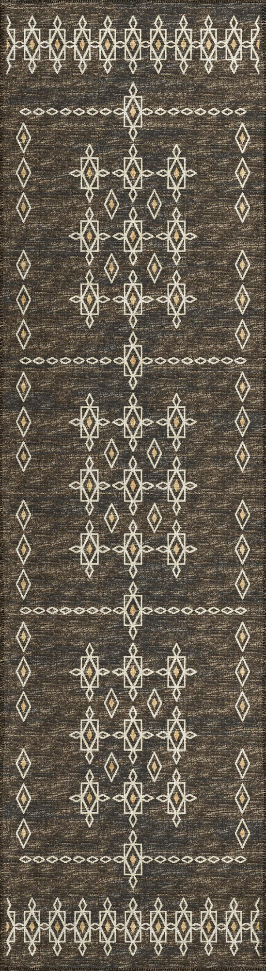 Indoor/Outdoor Sedona SN3 Fudge Washable 2'3" x 12' Runner Rug