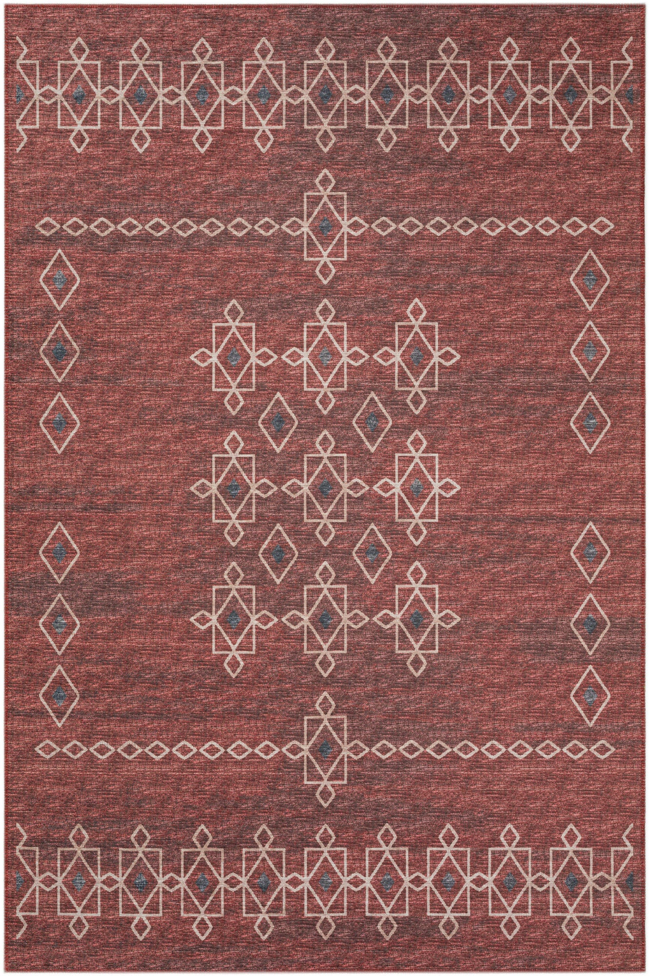 Indoor/Outdoor Sedona SN3 Paprika Washable 10' x 14' Rug