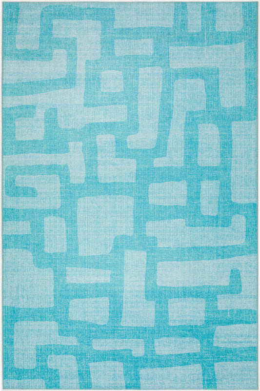 Indoor/Outdoor Sedona SN4 Robins Egg Washable 10' x 14' Rug