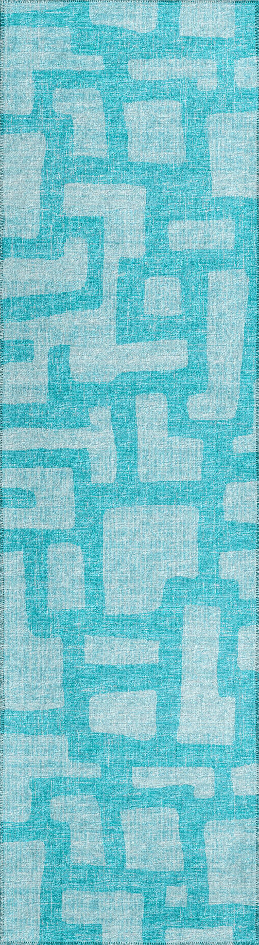 Indoor/Outdoor Sedona SN4 Robins Egg Washable 2'3" x 7'6" Runner Rug