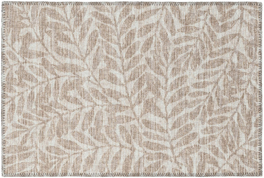Indoor/Outdoor Sedona SN5 Putty Washable 1'8" x 2'6" Rug
