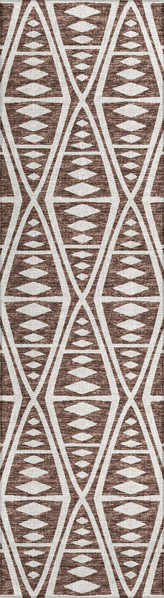 Indoor/Outdoor Sedona SN6 Coffee Washable 2'3" x 10' Runner Rug