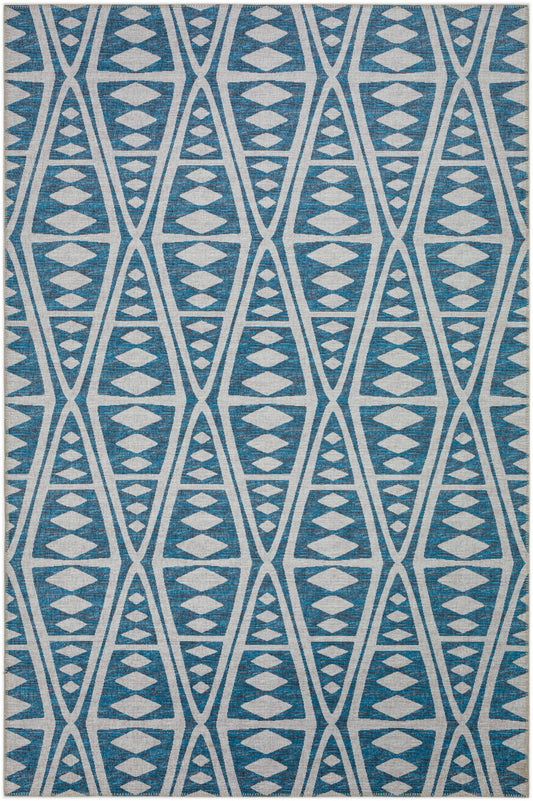 Indoor/Outdoor Sedona SN6 Indigo Washable 10' x 14' Rug