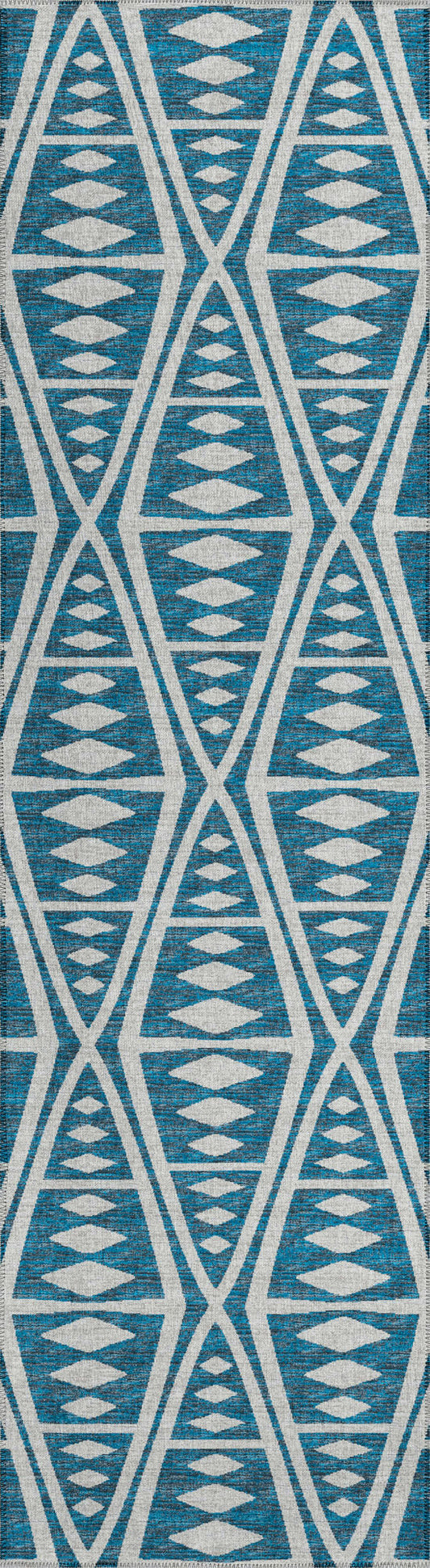 Indoor/Outdoor Sedona SN6 Indigo Washable 2'3" x 7'6" Runner Rug