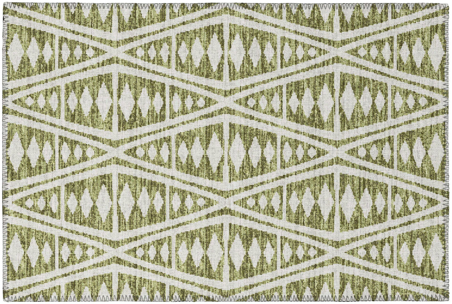 Indoor/Outdoor Sedona SN6 Moss Washable 1'8" x 2'6" Rug
