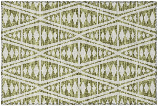 Indoor/Outdoor Sedona SN6 Moss Washable 1'8" x 2'6" Rug