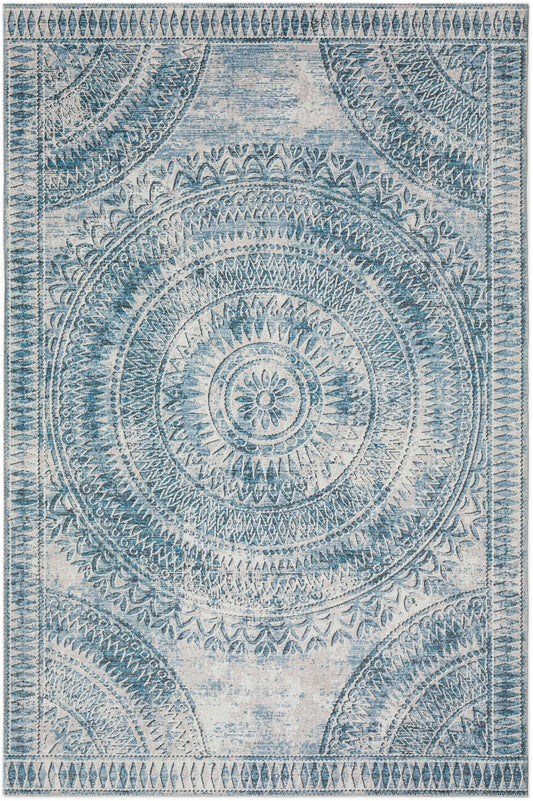 Indoor/Outdoor Sedona SN7 Indigo Washable 10' x 14' Rug
