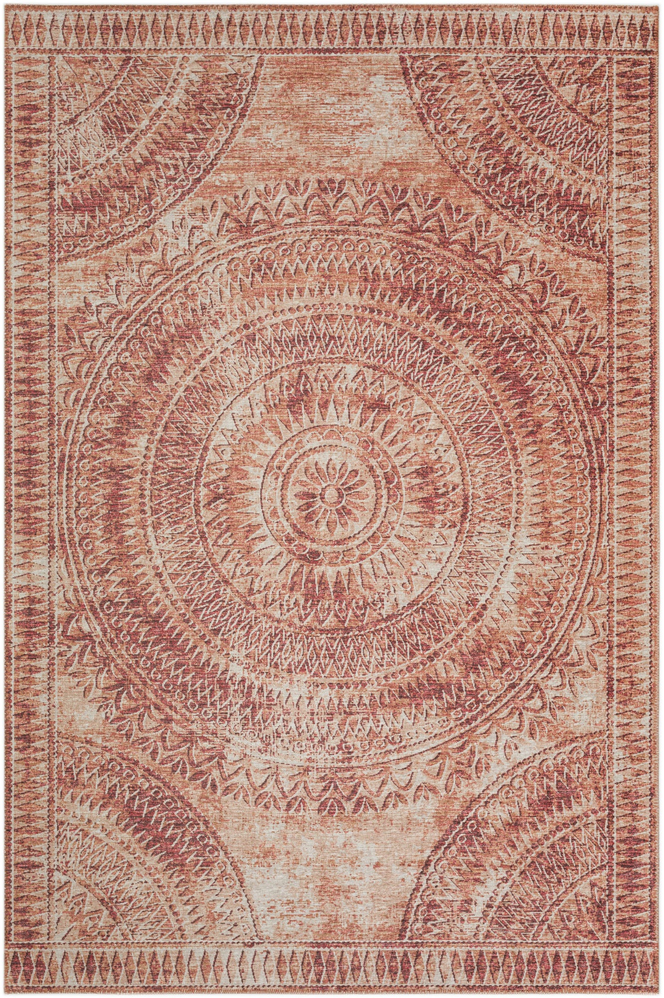 Indoor/Outdoor Sedona SN7 Spice Washable 9' x 12' Rug