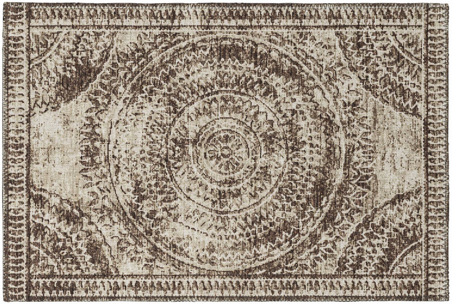 Indoor/Outdoor Sedona SN7 Taupe Washable 1'8" x 2'6" Rug