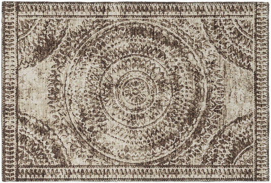 Indoor/Outdoor Sedona SN7 Taupe Washable 1'8" x 2'6" Rug