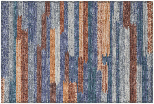 Indoor/Outdoor Sedona SN8 Denim Washable 1'8" x 2'6" Rug