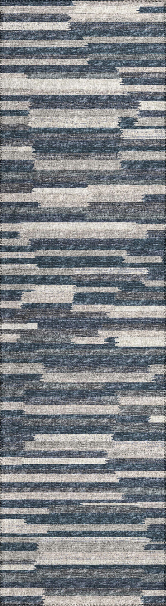 Indoor/Outdoor Sedona SN8 Slate Washable 2'3" x 7'6" Runner Rug
