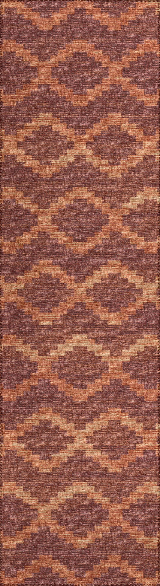 Indoor/Outdoor Sedona SN9 Spice Washable 2'3" x 7'6" Runner Rug