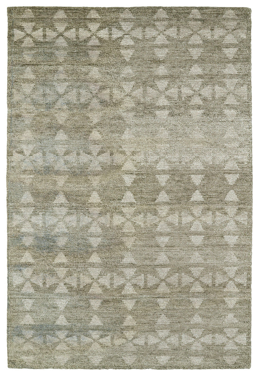 Kaleen Solitaire Collection Light Oatmeal Area Rug 8' x 11'