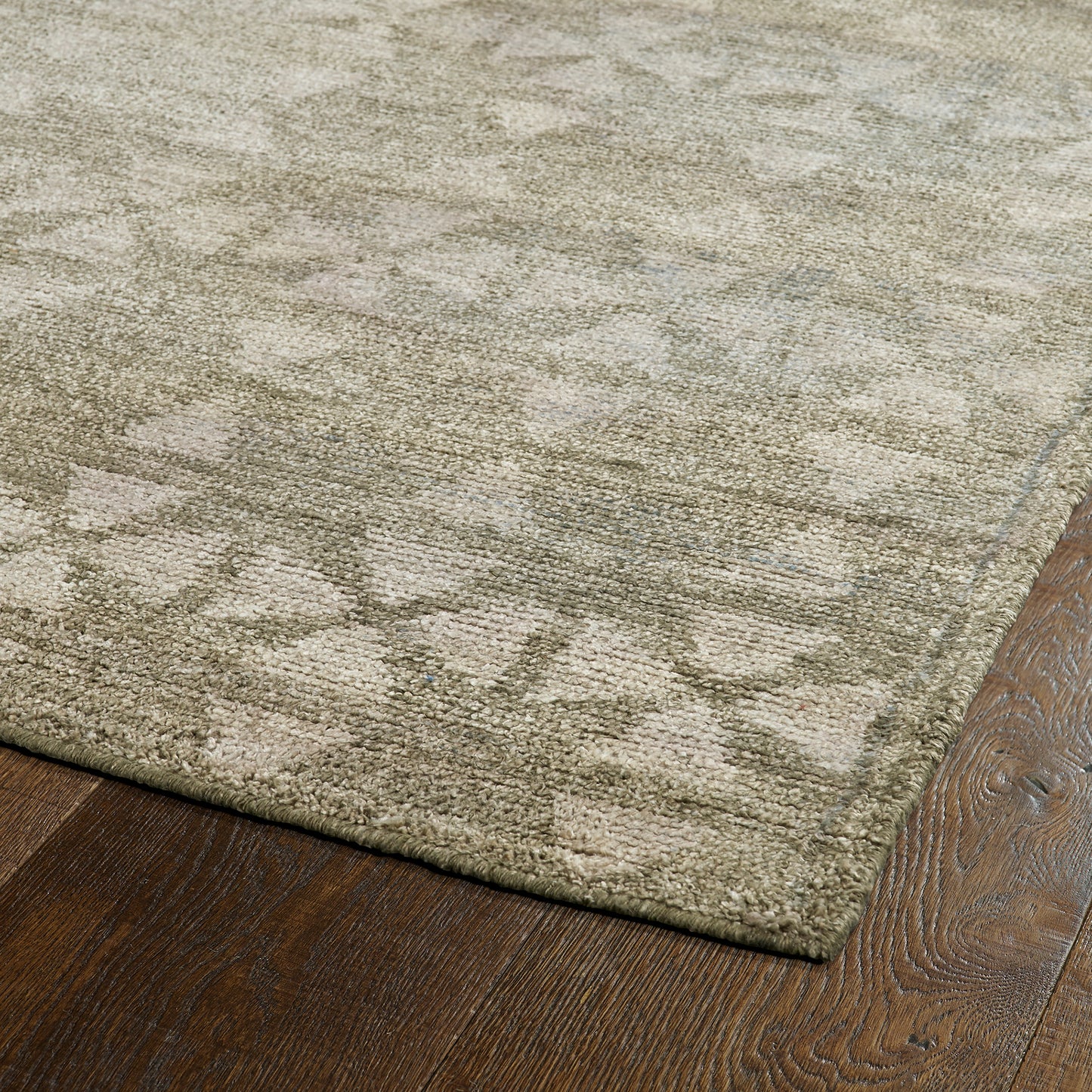 Kaleen Solitaire Collection Light Oatmeal Area Rug 9'6" x 13'