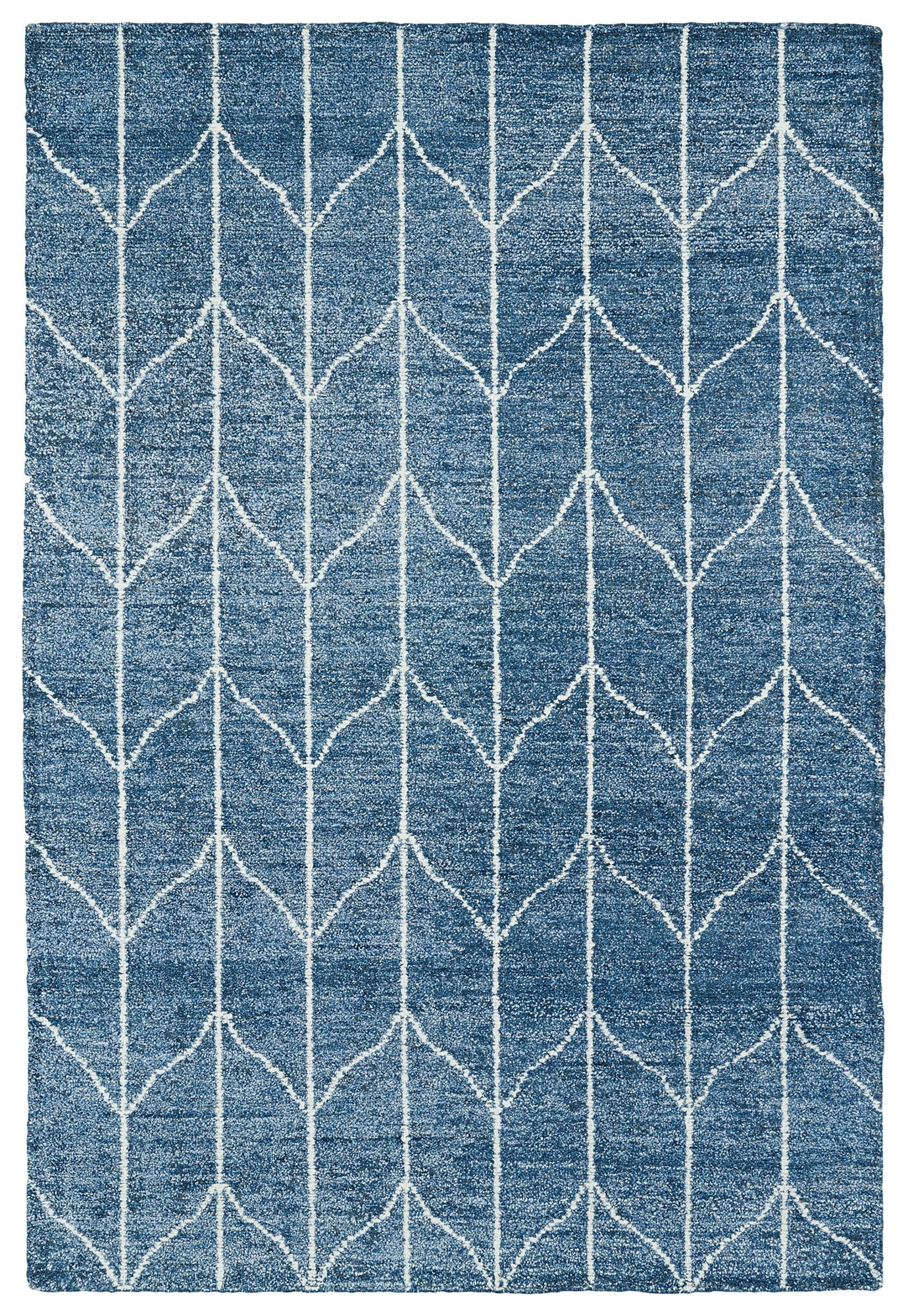 Kaleen Solitaire Collection Dark Denim  Throw Rug 2' x 3'