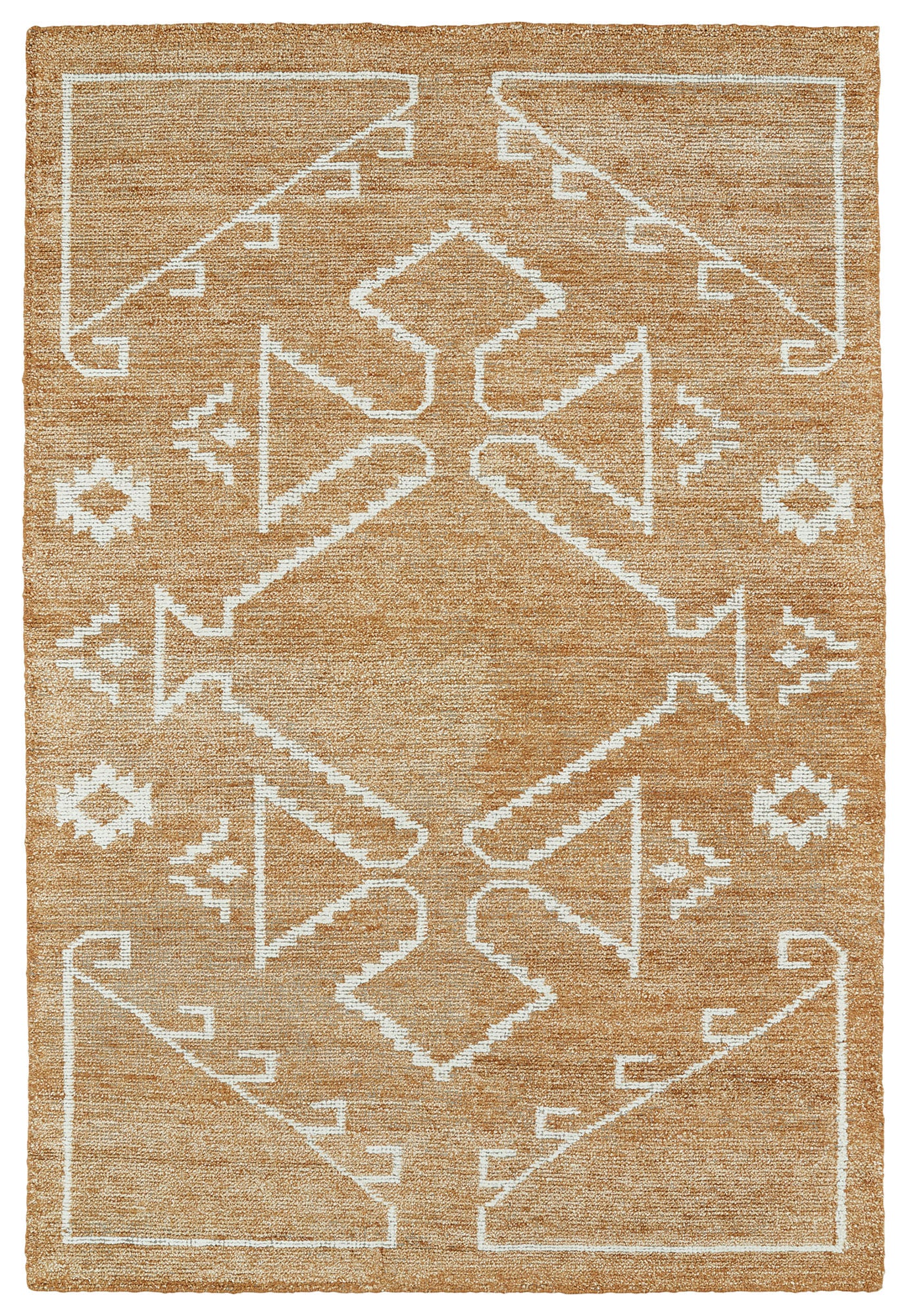 Kaleen Solitaire Collection Dark Copper  Area Rug 4' x 6'