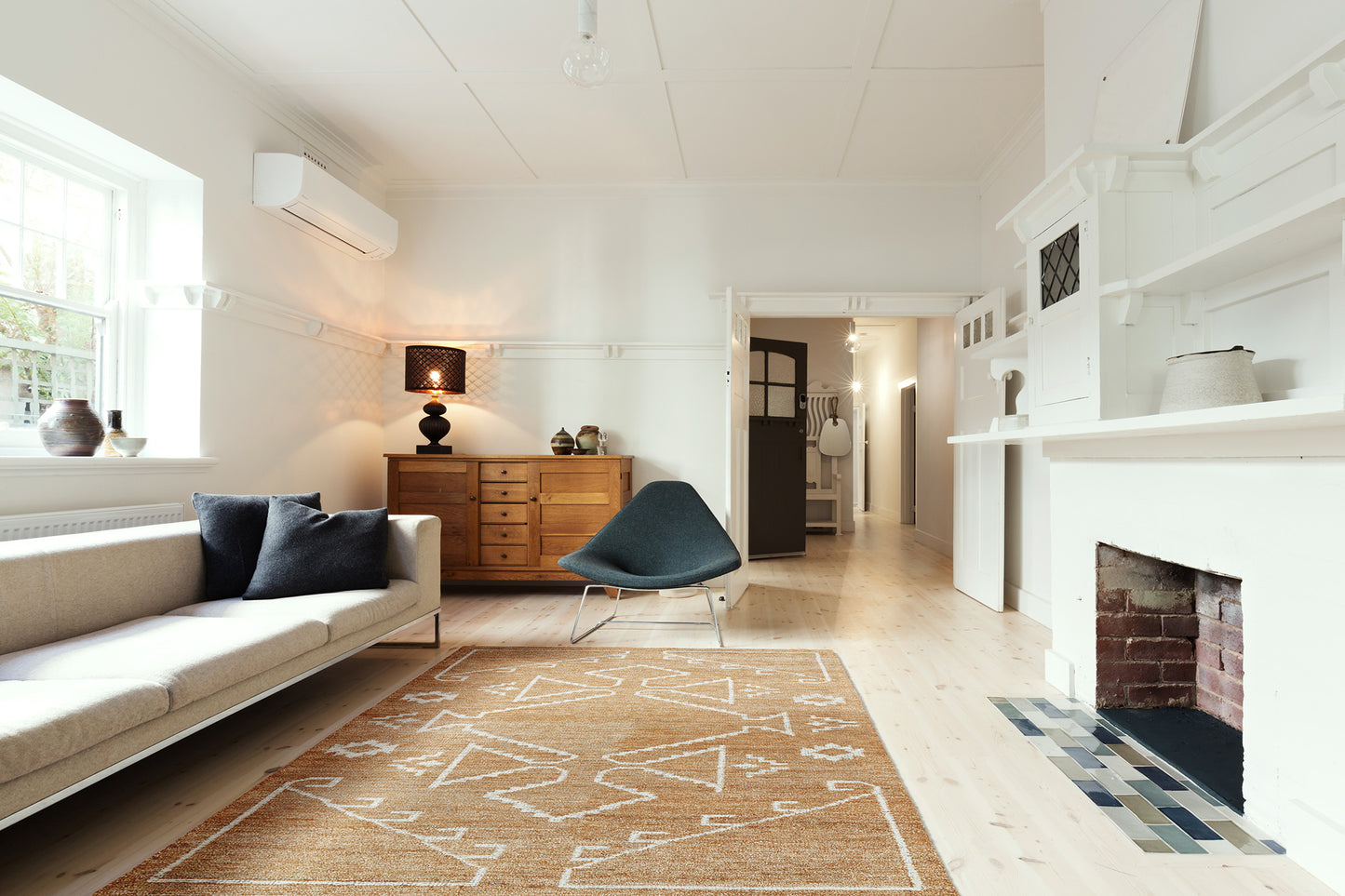 Kaleen Solitaire Collection Dark Copper  Area Rug 8' x 11'