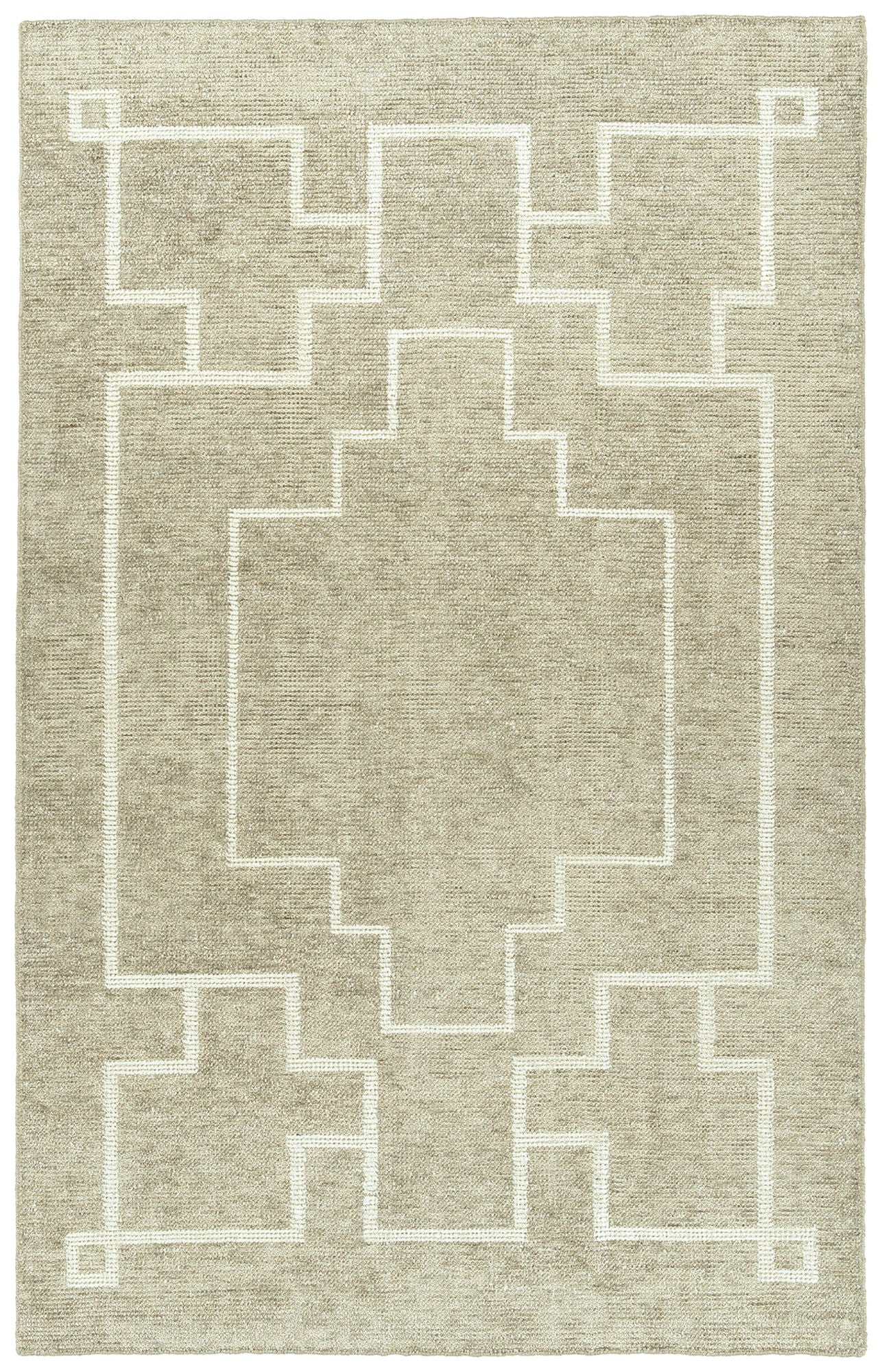 Kaleen Solitaire Collection Light Chino Area Rug 4' x 6'