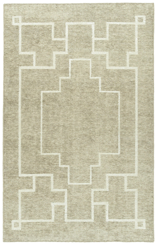 Kaleen Solitaire Collection Light Chino Area Rug 5' x 7'9"