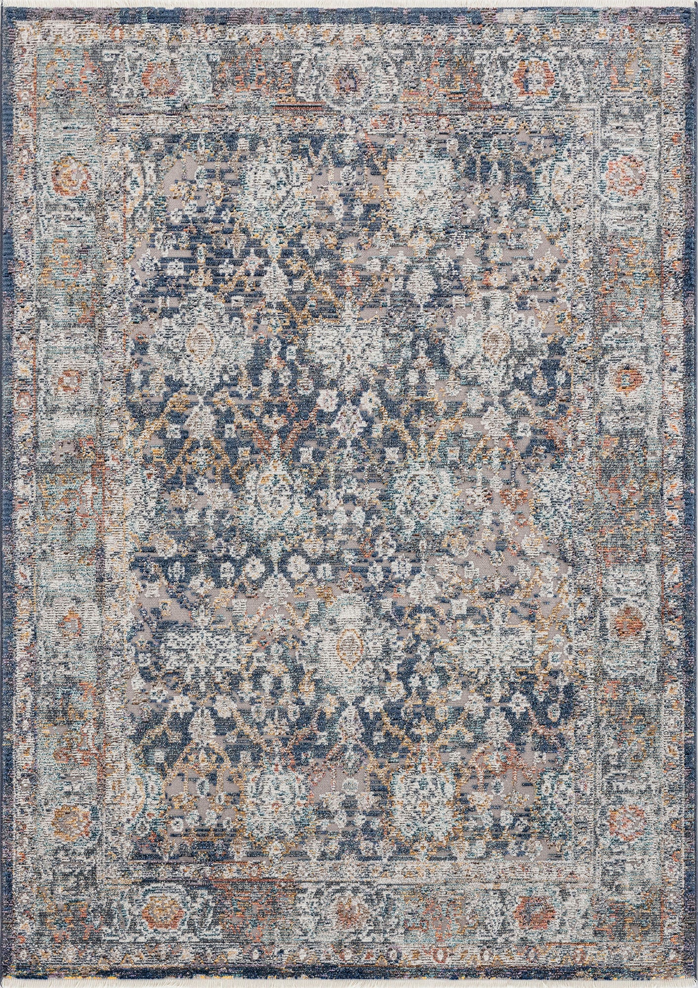 Kaleen Soren Collection Light Denim Runner 2'6" x 7'6"