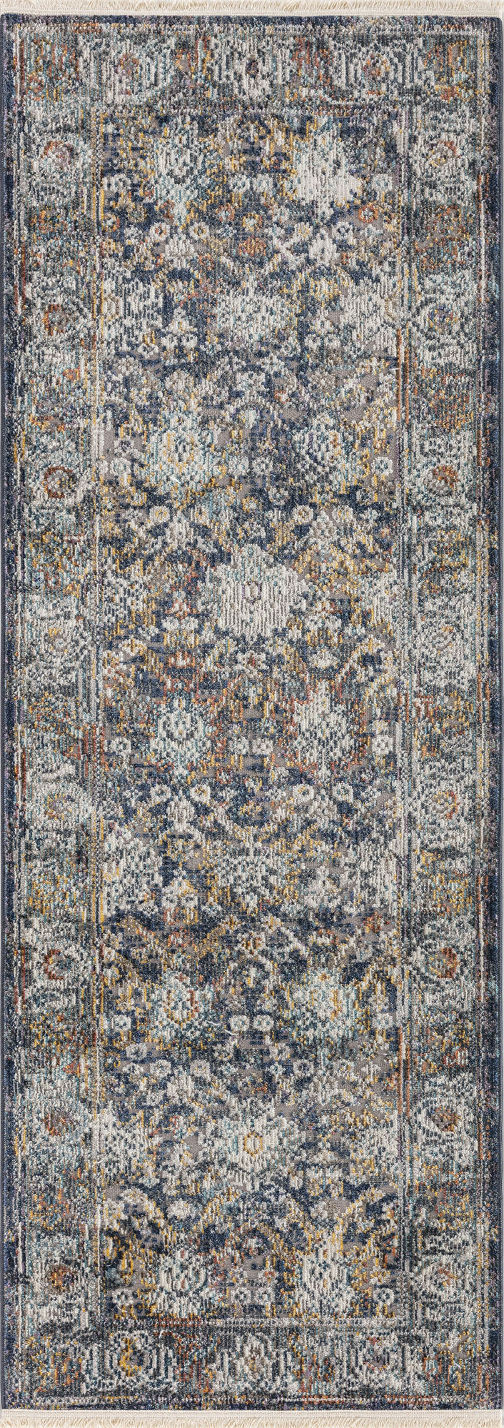 Kaleen Soren Collection Light Denim Runner 2'6" x 7'6"