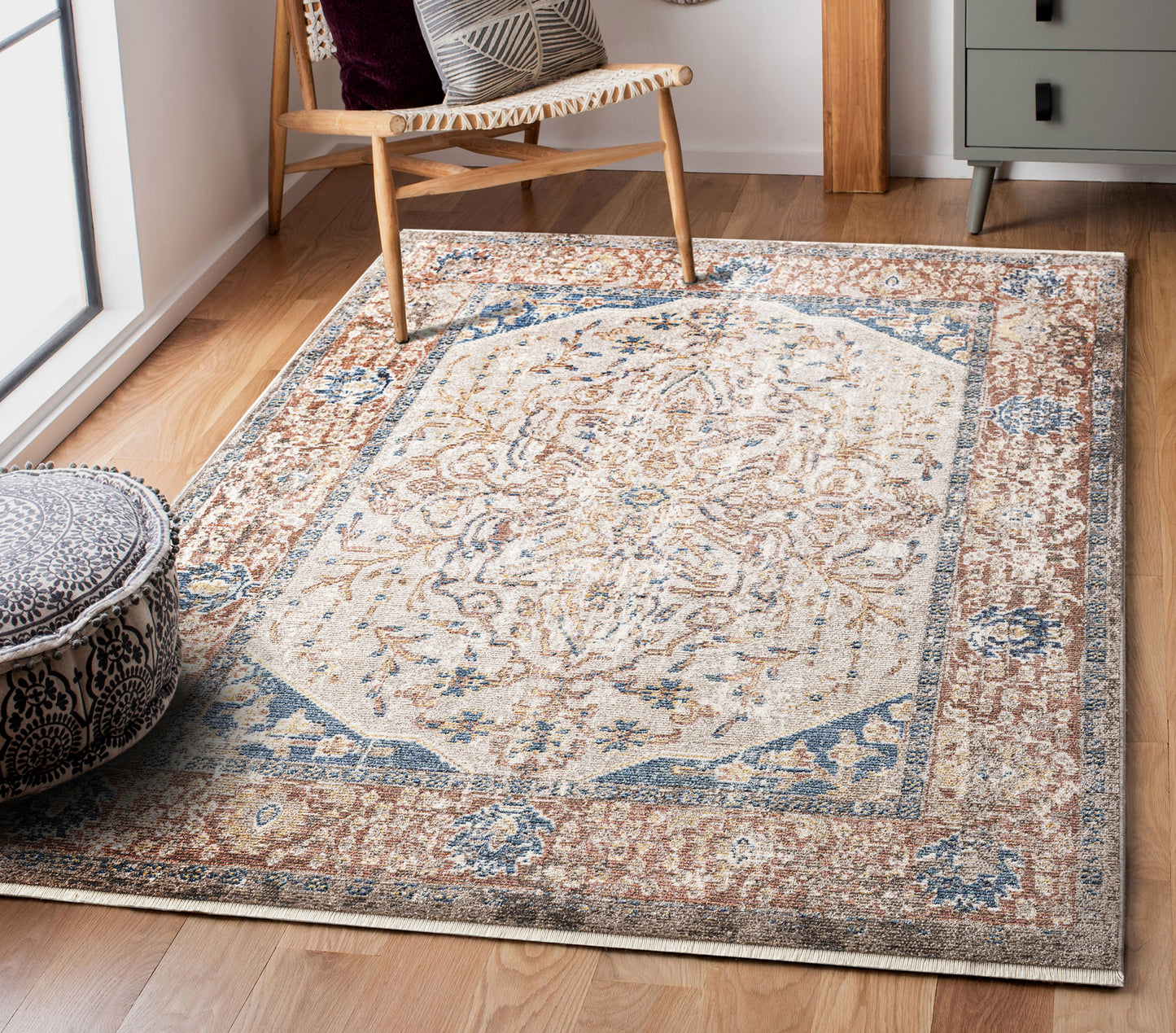 Kaleen Soren Collection Light Red Area Rug 9' x 12'6"