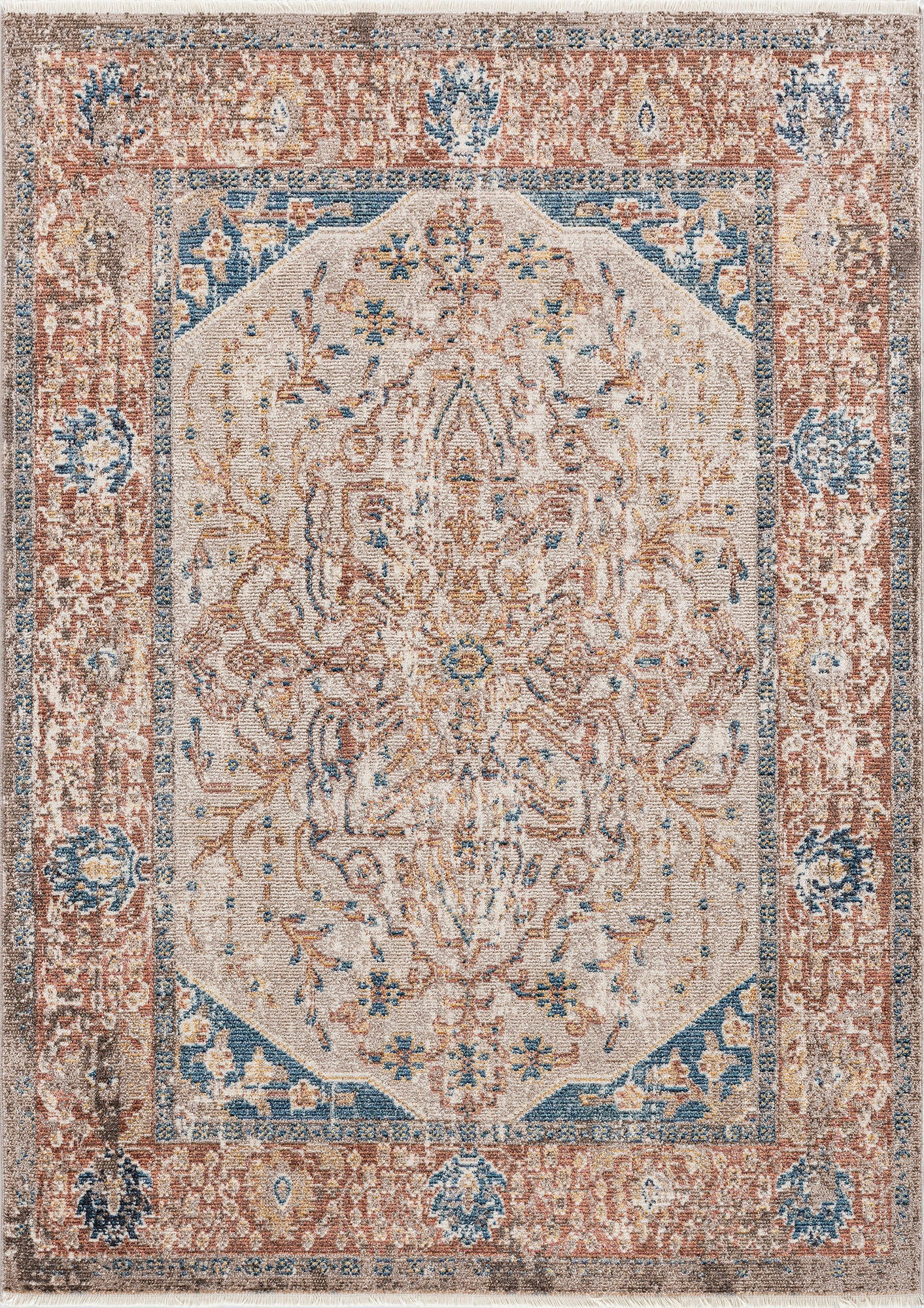 Kaleen Soren Collection Light Red Area Rug 7'10" x 10'